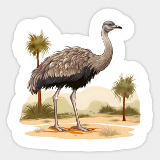 Ostrich Sticker